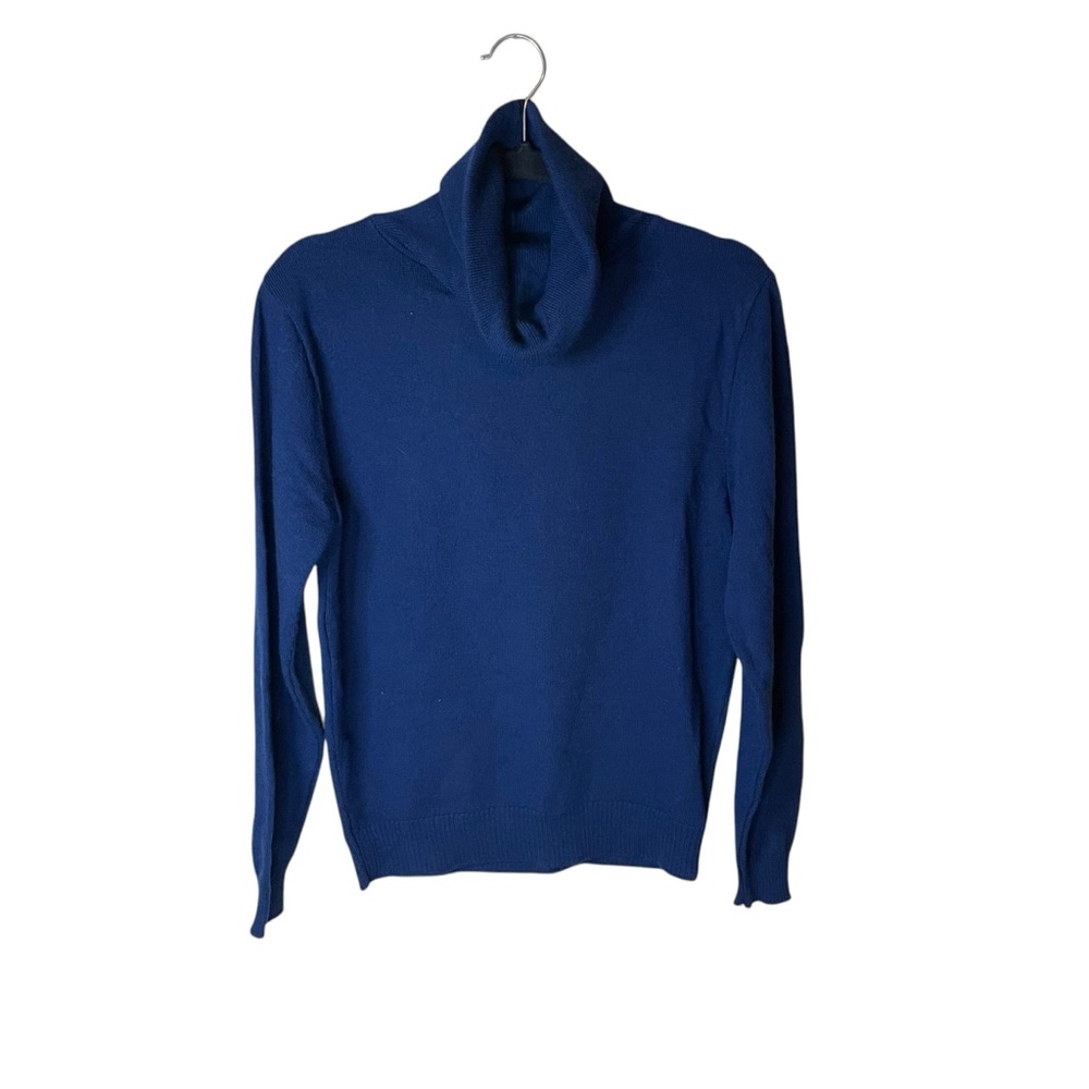 Pendleton‎ Vintage Navy Blue Turtleneck Sweater 100% Virgin Wool Size Small
